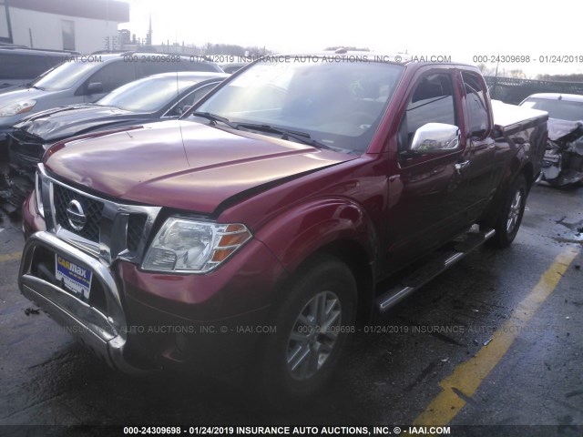 1N6BD0CTXEN762083 - 2014 NISSAN FRONTIER S/SV RED photo 2