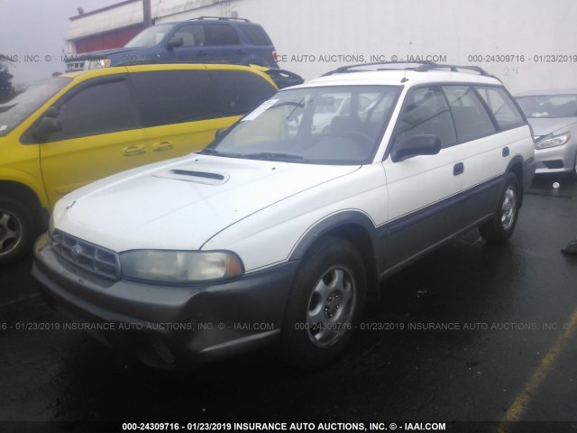 4S3BG6850V7649643 - 1997 SUBARU LEGACY OUTBACK/LIMITED WHITE photo 2