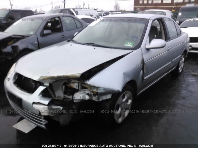 3N1CB51D03L806369 - 2003 NISSAN SENTRA XE/GXE SILVER photo 2