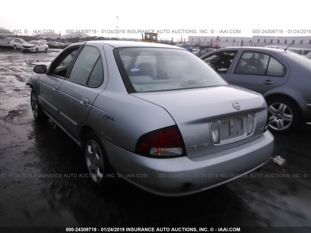 3N1CB51D03L806369 - 2003 NISSAN SENTRA XE/GXE SILVER photo 3