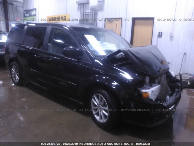 2C4RDGBG3GR343898 - 2016 DODGE GRAND CARAVAN SE BLACK photo 1