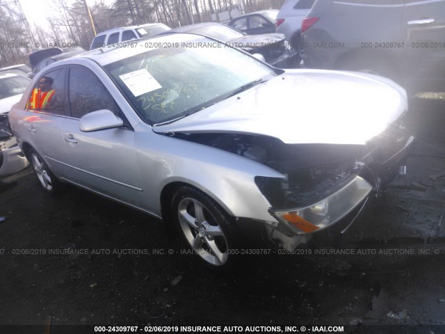 5NPEU46F36H018386 - 2006 HYUNDAI SONATA GLS/LX SILVER photo 1