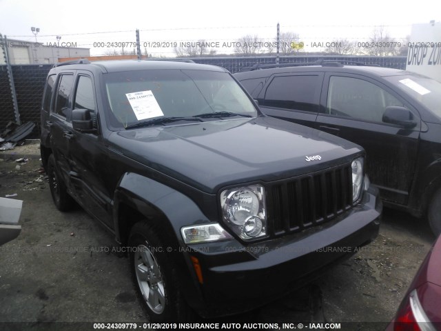 1J4PN2GK8AW147601 - 2010 JEEP LIBERTY SPORT BLACK photo 1