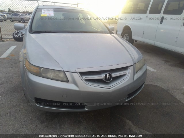 19UUA66214A054581 - 2004 ACURA TL SILVER photo 6