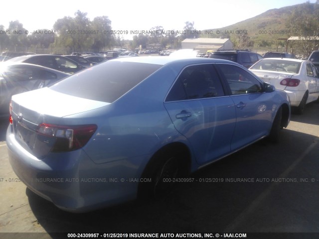 4T1BF1FK1DU647233 - 2013 TOYOTA CAMRY L/SE/LE/XLE Mavi foto 4