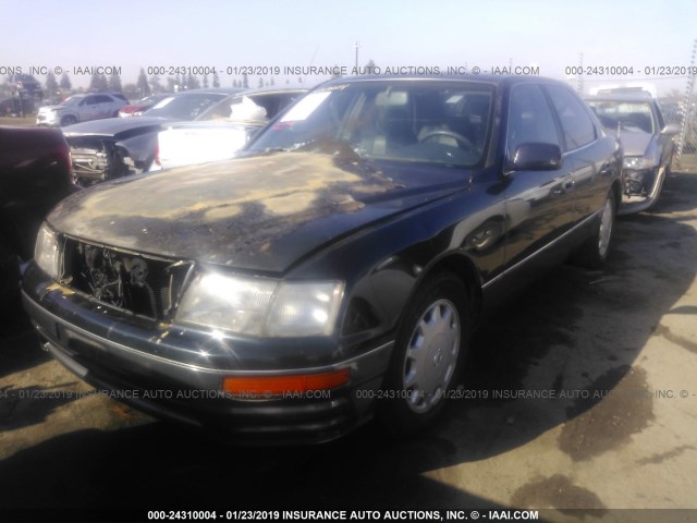 JT8BH22F7T0053182 - 1996 LEXUS LS 400 BLACK photo 2