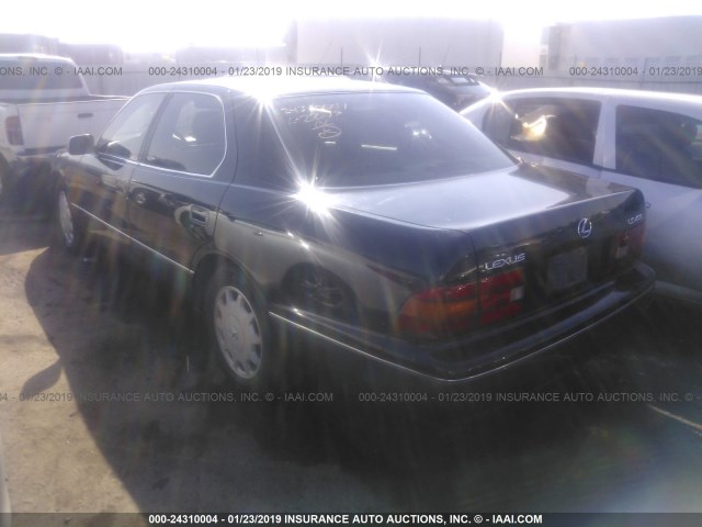 JT8BH22F7T0053182 - 1996 LEXUS LS 400 BLACK photo 3