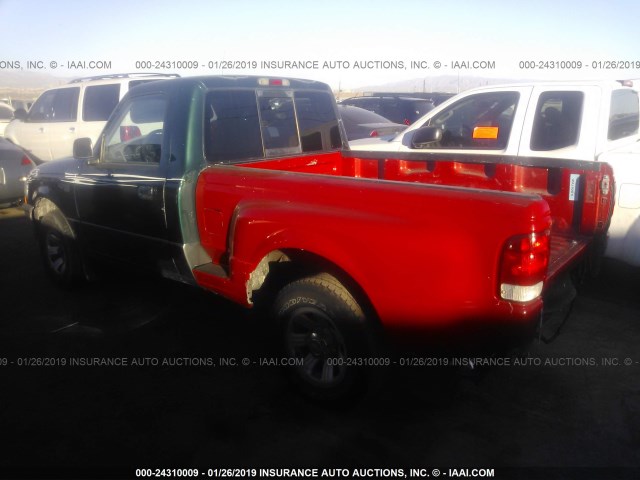 1FTYR10U8WUA63981 - 1998 FORD RANGER GREEN photo 3