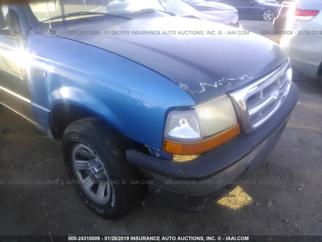 1FTYR10U8WUA63981 - 1998 FORD RANGER GREEN photo 6