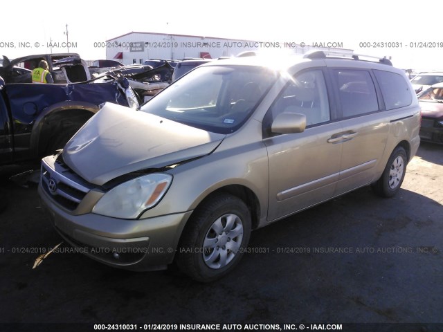 KNDMC233376039893 - 2007 HYUNDAI ENTOURAGE GLS/SE/LIMITED GOLD photo 2