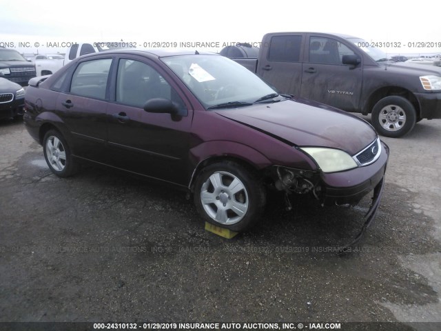 1FAHP34N26W238711 - 2006 FORD FOCUS ZX4 MAROON photo 1