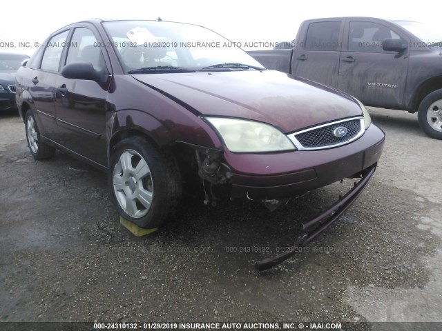 1FAHP34N26W238711 - 2006 FORD FOCUS ZX4 MAROON photo 6