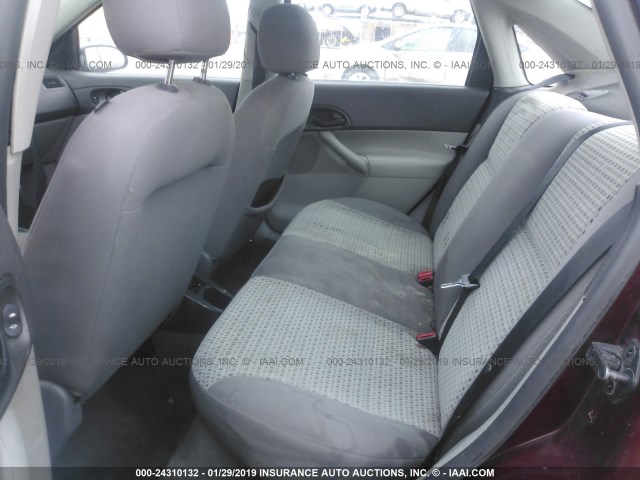 1FAHP34N26W238711 - 2006 FORD FOCUS ZX4 MAROON photo 8