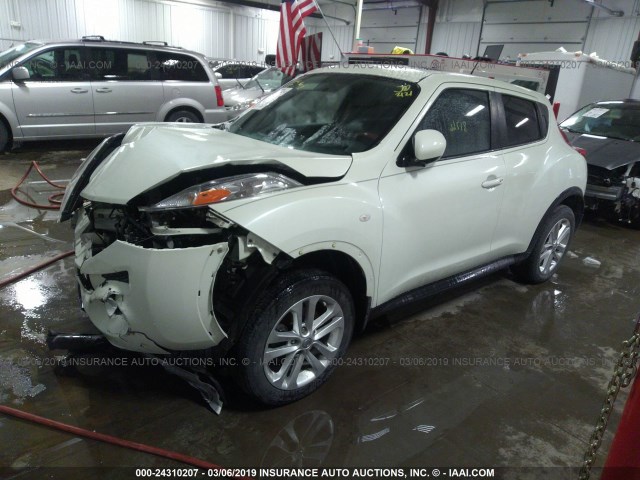 JN8AF5MV0CT124055 - 2012 NISSAN JUKE S/SV/SL WHITE photo 2