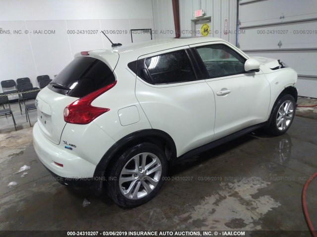 JN8AF5MV0CT124055 - 2012 NISSAN JUKE S/SV/SL WHITE photo 4