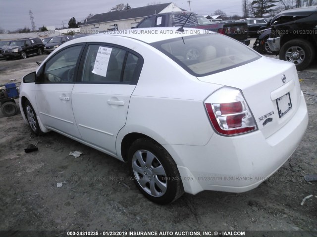 3N1AB61E08L624717 - 2008 NISSAN SENTRA 2.0/2.0S/2.0SL WHITE photo 3