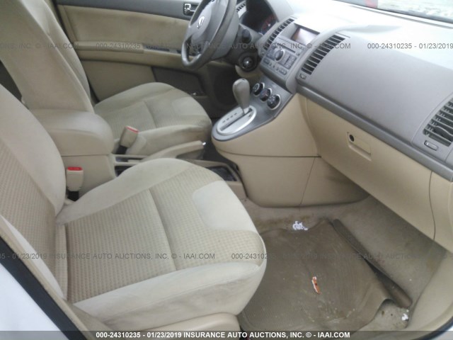 3N1AB61E08L624717 - 2008 NISSAN SENTRA 2.0/2.0S/2.0SL WHITE photo 5