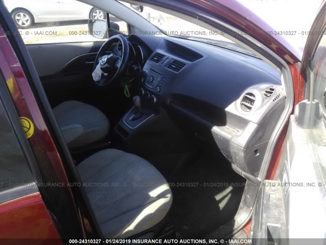 JM1CW2BL5C0115681 - 2012 MAZDA 5 MAROON photo 5