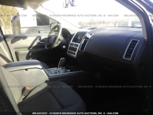 2FMDK38C57BB04256 - 2007 FORD EDGE SEL BLACK photo 5