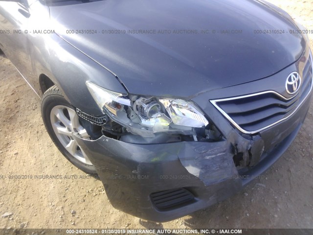 4T4BF3EK9AR001551 - 2010 TOYOTA CAMRY SE/LE/XLE GRAY photo 6