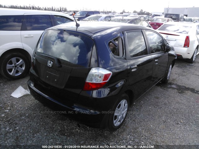 JHMGE8H34CC027121 - 2012 HONDA FIT BLACK photo 4