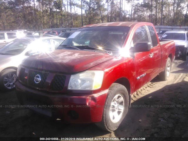 1N6AA06A15N501603 - 2005 NISSAN TITAN XE/SE/LE RED photo 6