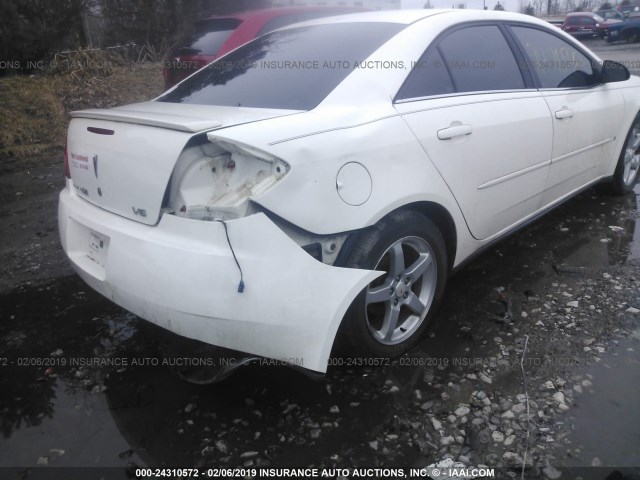 1G2ZG57N184108718 - 2008 PONTIAC G6 SE WHITE photo 6