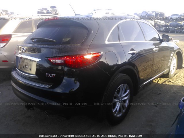 JN8CS1MW2DM170889 - 2013 INFINITI FX37 BLACK photo 4