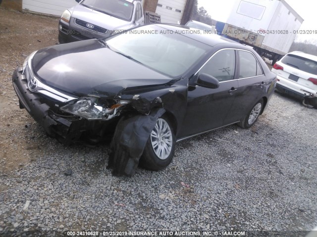 4T4BF1FK4CR259675 - 2012 TOYOTA CAMRY SE/LE/XLE BLACK photo 2