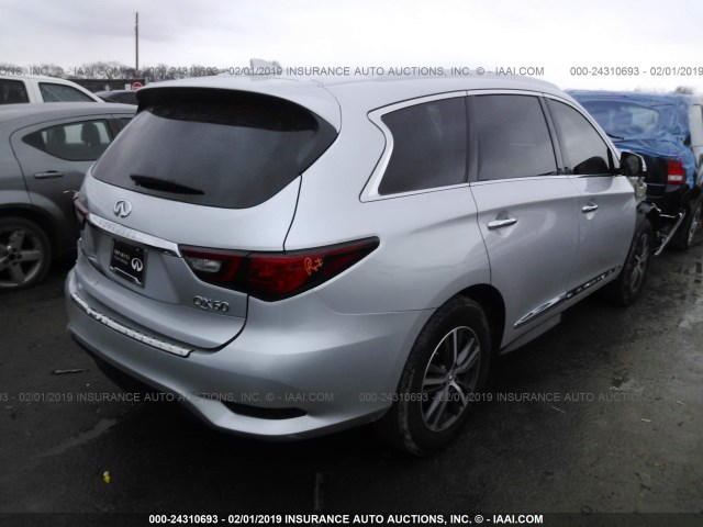 5N1DL0MN0KC503023 - 2019 INFINITI QX60 LUXE/PURE SILVER photo 4