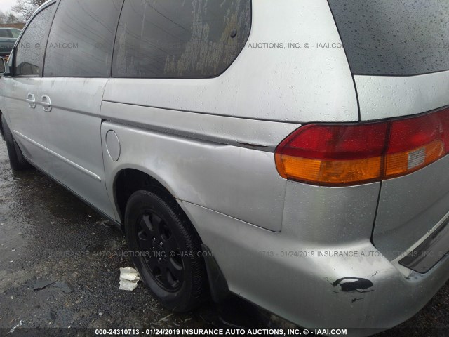 2HKRL18012H557966 - 2002 HONDA ODYSSEY EXL SILVER photo 6