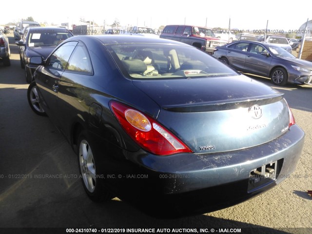 4T1CA30P05U044469 - 2005 TOYOTA CAMRY SOLARA SE/SLE BLUE photo 3