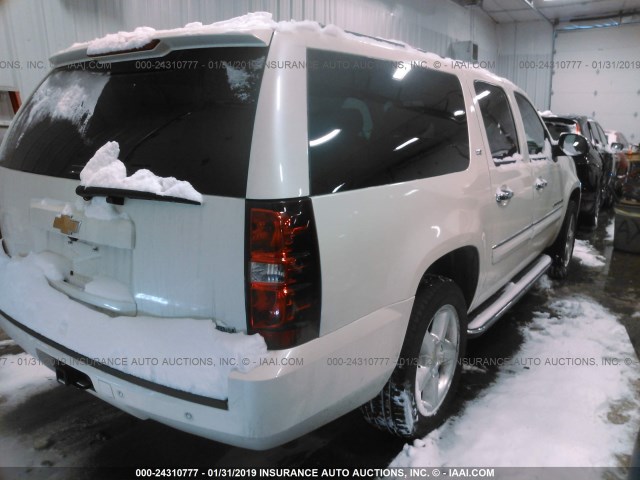 1GNFK16318R216806 - 2008 CHEVROLET SUBURBAN K1500 LS WHITE photo 4