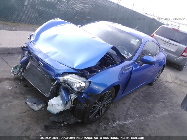 JF1ZCAB10D2603878 - 2013 SUBARU BRZ 2.0 PREMIUM BLUE photo 2