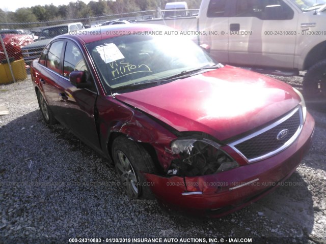 1FAHP24166G159592 - 2006 FORD FIVE HUNDRED SEL RED photo 1