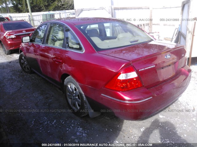 1FAHP24166G159592 - 2006 FORD FIVE HUNDRED SEL RED photo 3