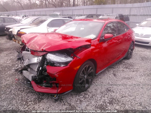 SHHFK7H92HU417888 - 2017 HONDA CIVIC SPORT TOURING RED photo 2