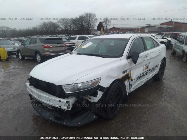 1FAHP2M86DG138977 - 2013 FORD TAURUS POLICE INTERCEPTOR WHITE photo 2