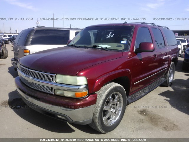 1GNEC16Z63J221519 - 2003 CHEVROLET SUBURBAN C1500 MAROON photo 2