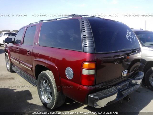 1GNEC16Z63J221519 - 2003 CHEVROLET SUBURBAN C1500 MAROON photo 3