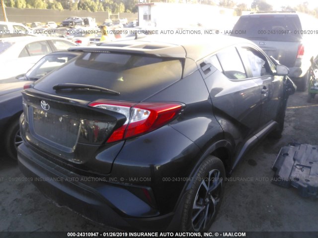 NMTKHMBXXJR012012 - 2018 TOYOTA C-HR XLE/XLE PREMIUM BLACK photo 4