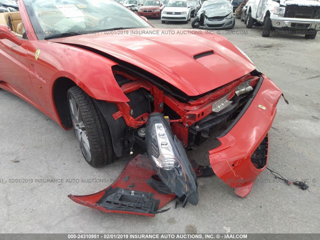 ZFF65LJA2A0172229 - 2010 FERRARI CALIFORNIA RED photo 6