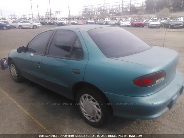 1G1JF5241V7184470 - 1997 CHEVROLET CAVALIER LS TURQUOISE photo 3