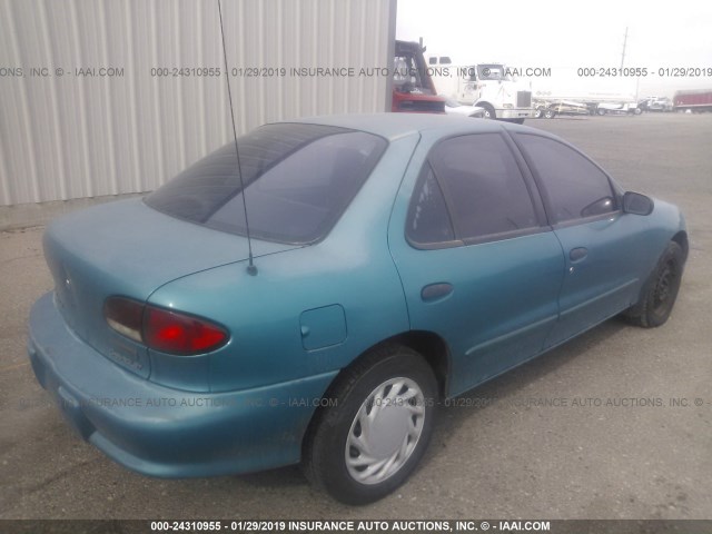 1G1JF5241V7184470 - 1997 CHEVROLET CAVALIER LS TURQUOISE photo 4