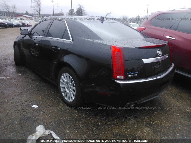 1G6DE5E55D0176684 - 2013 CADILLAC CTS LUXURY COLLECTION BLACK photo 3