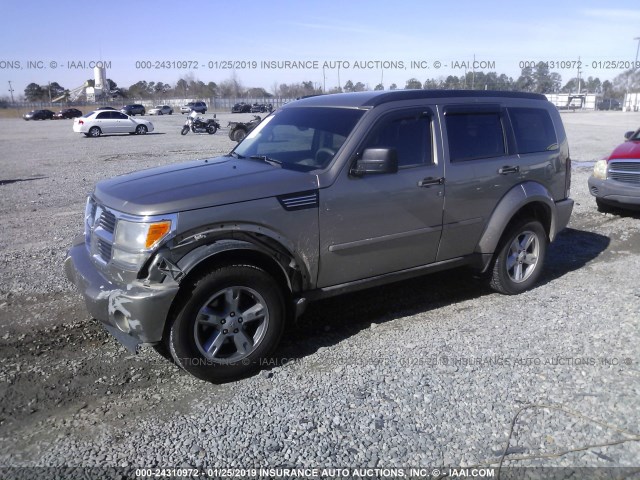 1D8GU58K67W640227 - 2007 DODGE NITRO SLT TAN photo 2