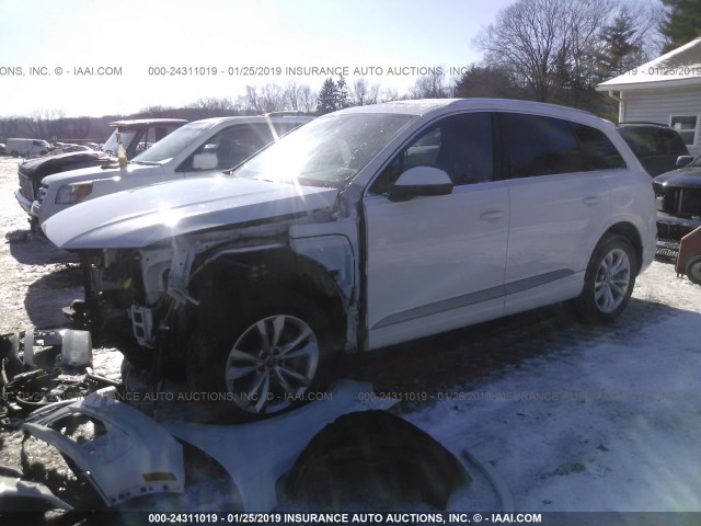 WA1LHAF76JD017504 - 2018 AUDI Q7 PREMIUM PLUS WHITE photo 2