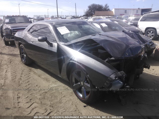 2C3CDYAG5DH612308 - 2013 DODGE CHALLENGER SXT GRAY photo 1