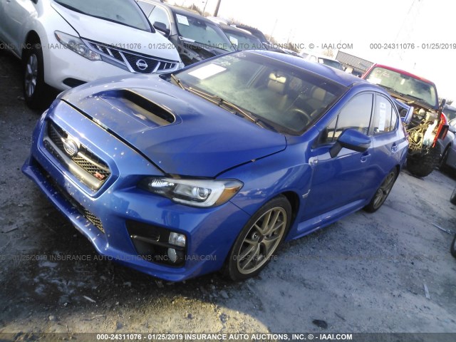 JF1VA2W69F9805547 - 2015 SUBARU WRX STI/LAUNCH EDITION BLUE photo 2