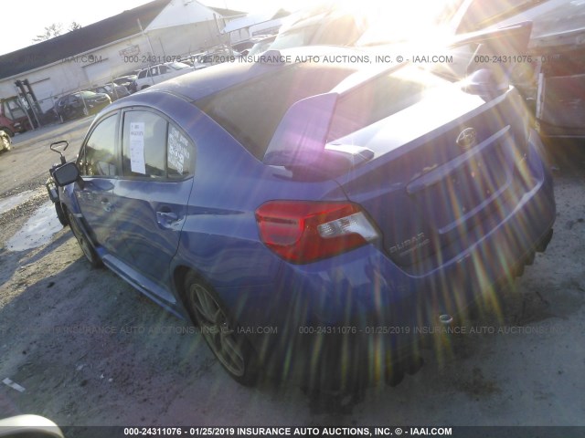 JF1VA2W69F9805547 - 2015 SUBARU WRX STI/LAUNCH EDITION BLUE photo 3